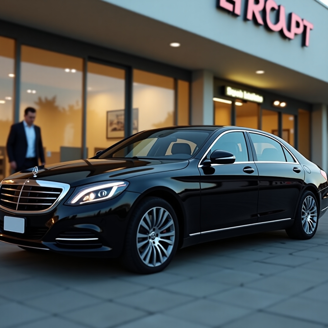 Flux_Dev_A_sleek_black_luxury_sedan_with_tinted_windows_and_a__1